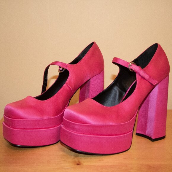 Call It Spring Pink Platform Heels - Picture 2 of 5